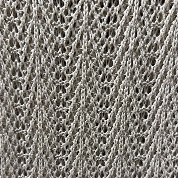 Luxurious Cream Ribbed Woven Viscose Sleeveless Long Swim Coverup Stretchy NWT - Picture 6 of 9